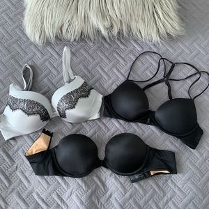 VS push up bras ( set of three)